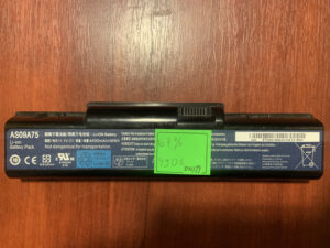 B4906 Акумулятор Оригінальний ACER AS09A75 Знос: 67% G625, G627, G630, G725, E725, E627, E527, E430, E640G, E630, E625, G430, E525, E727