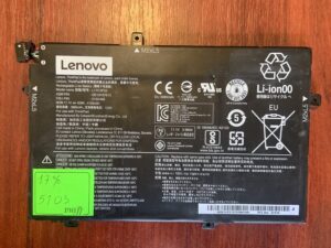 B5103 Акумулятор Оригінальний LENOVO L17L3P52 Знос: 17% L490 L580 L590 E485 E490 E590 L14 Gen 1