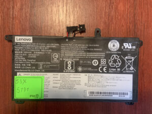 B5171 Акумулятор Оригінальний LENOVO SB10L84122 Знос: 53% T570 T580 P51S P52S.