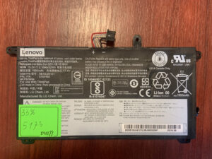 B5173 Акумулятор Оригінальний LENOVO SB10L84122 Знос: 33% T570 T580 P51S P52S.