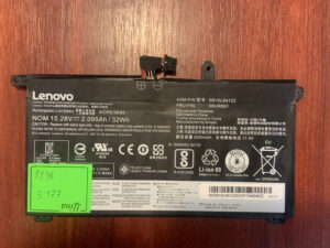 B5177 Акумулятор Оригінальний LENOVO SB10L84122 Знос: 11% T570 T580 P51S P52S.
