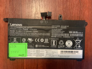B5180 Акумулятор Оригінальний LENOVO SB10L84122 Знос: 23% T570 T580 P51S P52S.