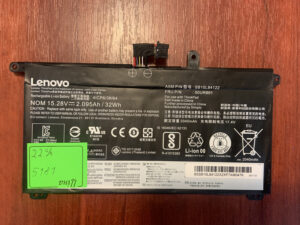 B5181 Акумулятор Оригінальний LENOVO SB10L84122 Знос: 22% T570 T580 P51S P52S.