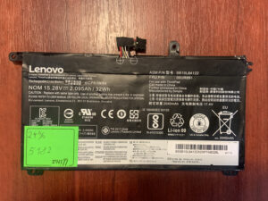 B5182 Акумулятор Оригінальний LENOVO SB10L84122 Знос: 24% T570 T580 P51S P52S.