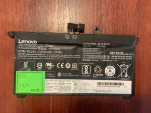 B5184 Акумулятор Оригінальний LENOVO SB10L84122 Знос: 5% T570 T580 P51S P52S.
