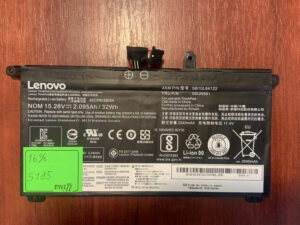 B5185 Акумулятор Оригінальний LENOVO SB10L84122 Знос: 16% T570 T580 P51S P52S.