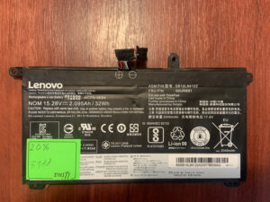 B5188 Акумулятор Оригінальний LENOVO SB10L84122 Знос: 20% T570 T580 P51S P52S.