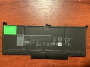 Акумулятор DELL F3YGT Знос: 62% DELL Latitude 7280, 7290, 7380, 7390, 7480, 7490, E7280, E7290, E7380, E7480 (2576)