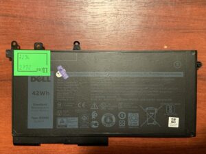 Акумулятор DELL 3DDDG Знос: 72% DELL Latitude 15 3520, 3530, E5280, E5480, E5580, E5590 (2792)
